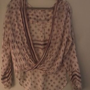 Free people patterned top!!